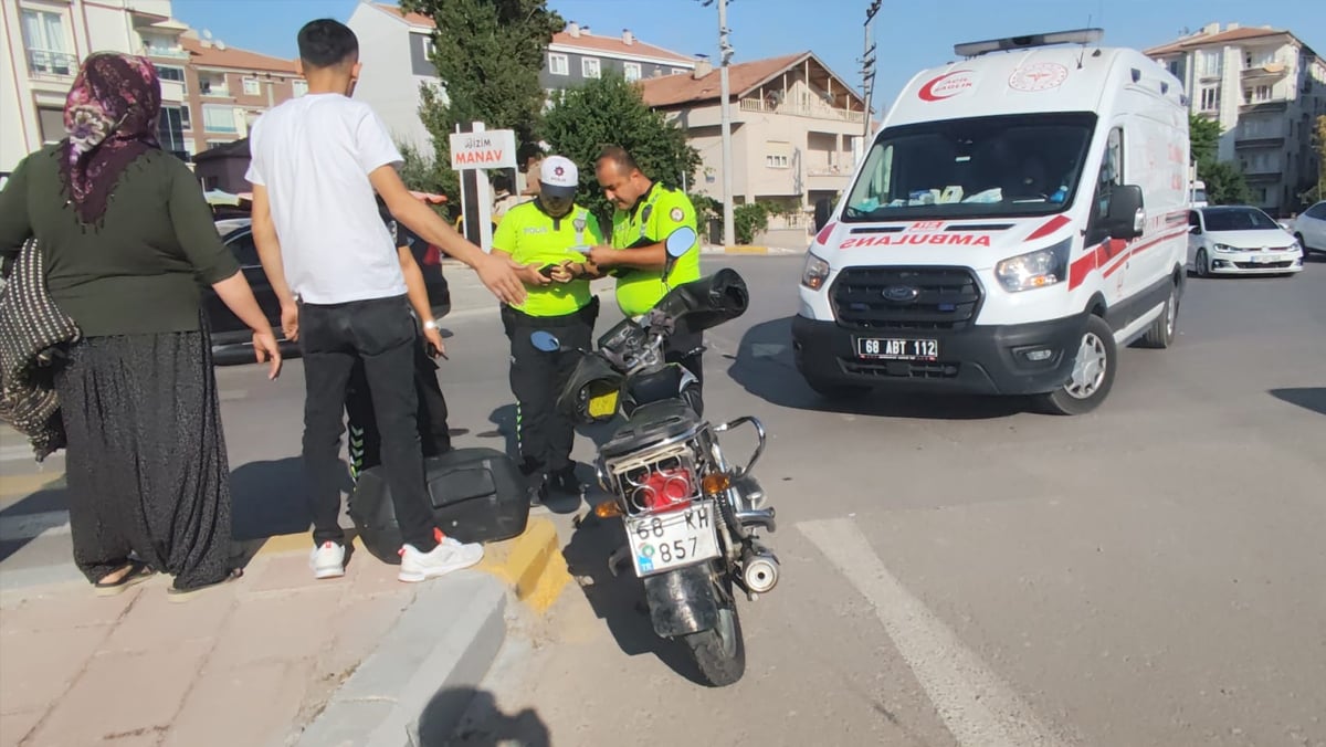 Aksaray’da otomobil ile motosiklet çarpıştı: 1 yaralı