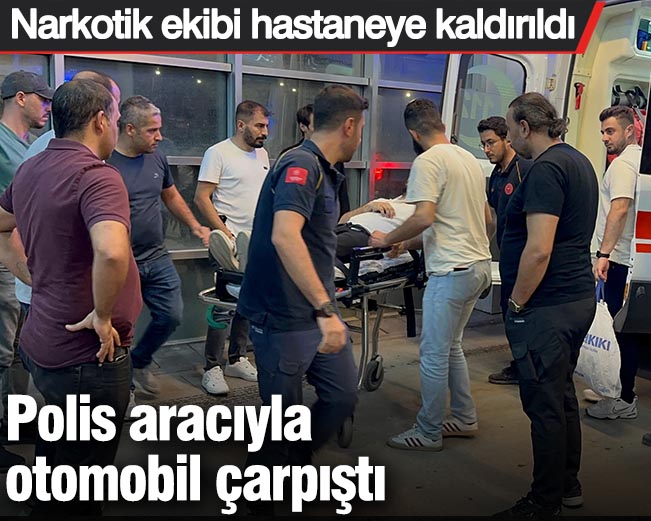 Kahta’da feci kaza! Polis aracıyla otomobil çarpıştı: Narkotik ekibi hastaneye kaldırıldı