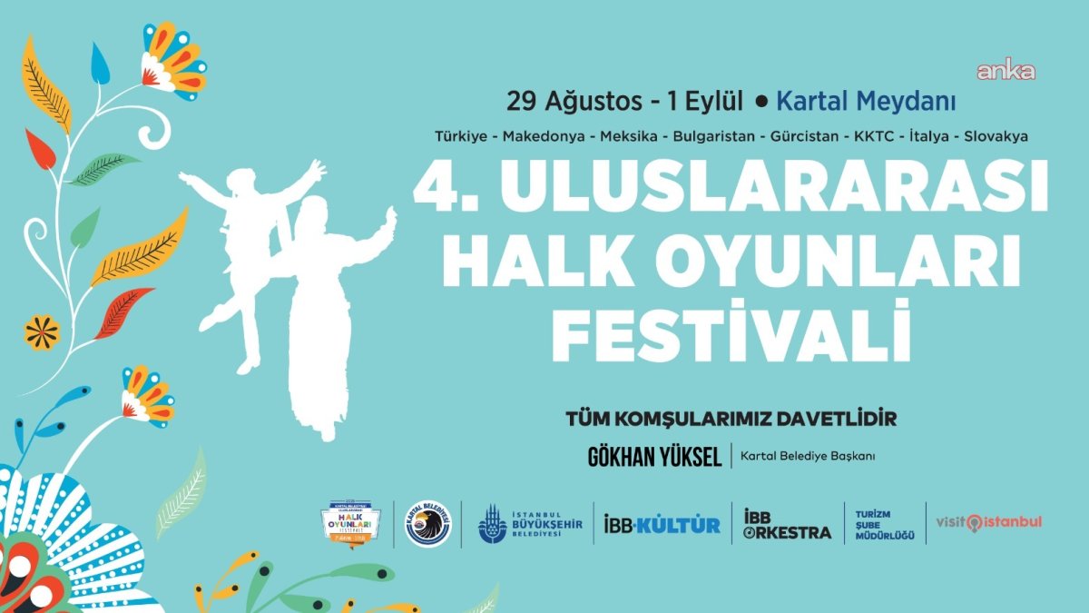"Uluslararası Halk Oyunları Festivali" Kartal’da start alıyor