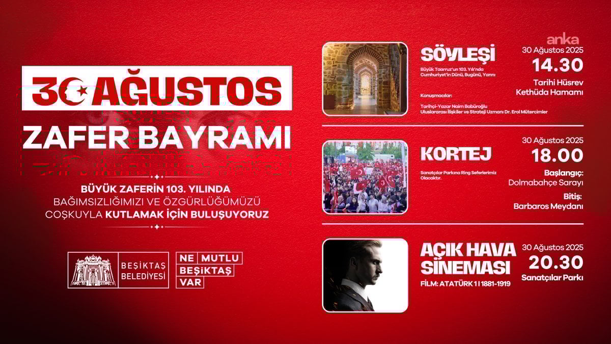 Beşiktaş’ta 30 Ağustos Zaferi’nin 103’üncü yılı için dev hazırlık