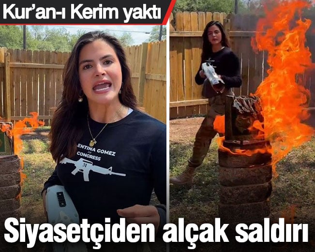 ABD'li siyasetçiden alçak saldırı! Kur’an-ı Kerim yaktı