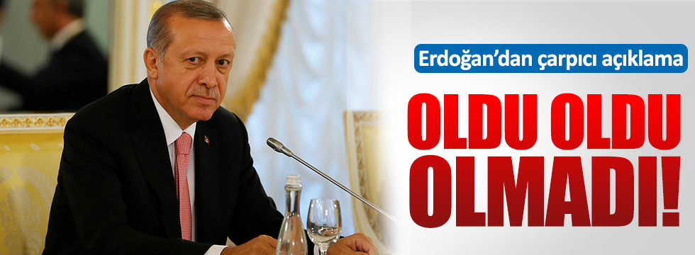 Erdoğan: Geri kabulü yapmayız