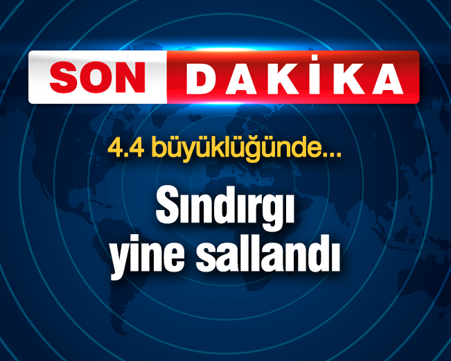 Balıkesir Sındırgı'da 4.4 büyüklüğünde deprem