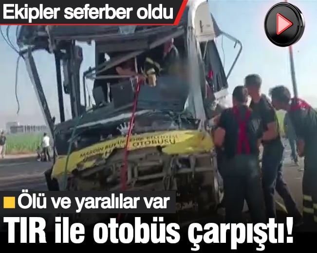 Mardin’de TIR ile otobüs çarpıştı! Ölü ve yaralılar var: Ekipler seferber oldu