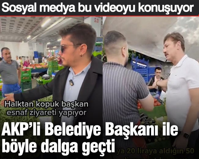 Sosyal medya bu videoyu konuşuyor: AKP’li Belediye Başkanı ile böyle dalga geçti