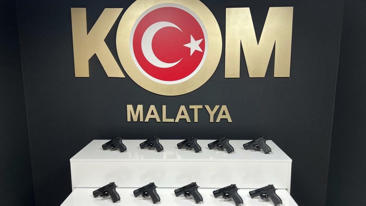 Malatya’daki uyuşturucu ve silah operasyonunda 4 gözaltı