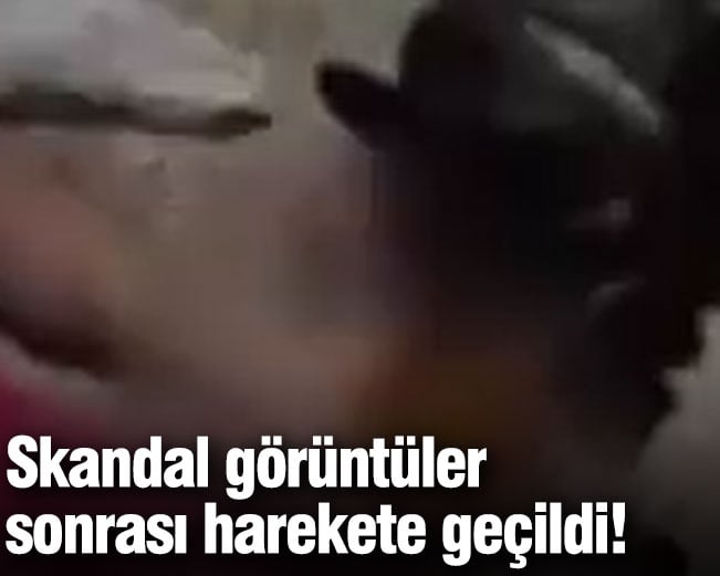 Skandal görüntüler sonrası harekete geçildi!