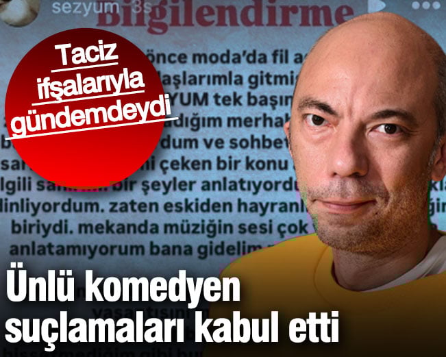 Ünlü komedyen suçlamaları kabul etti! Taciz ifşalarıyla gündemdeydi