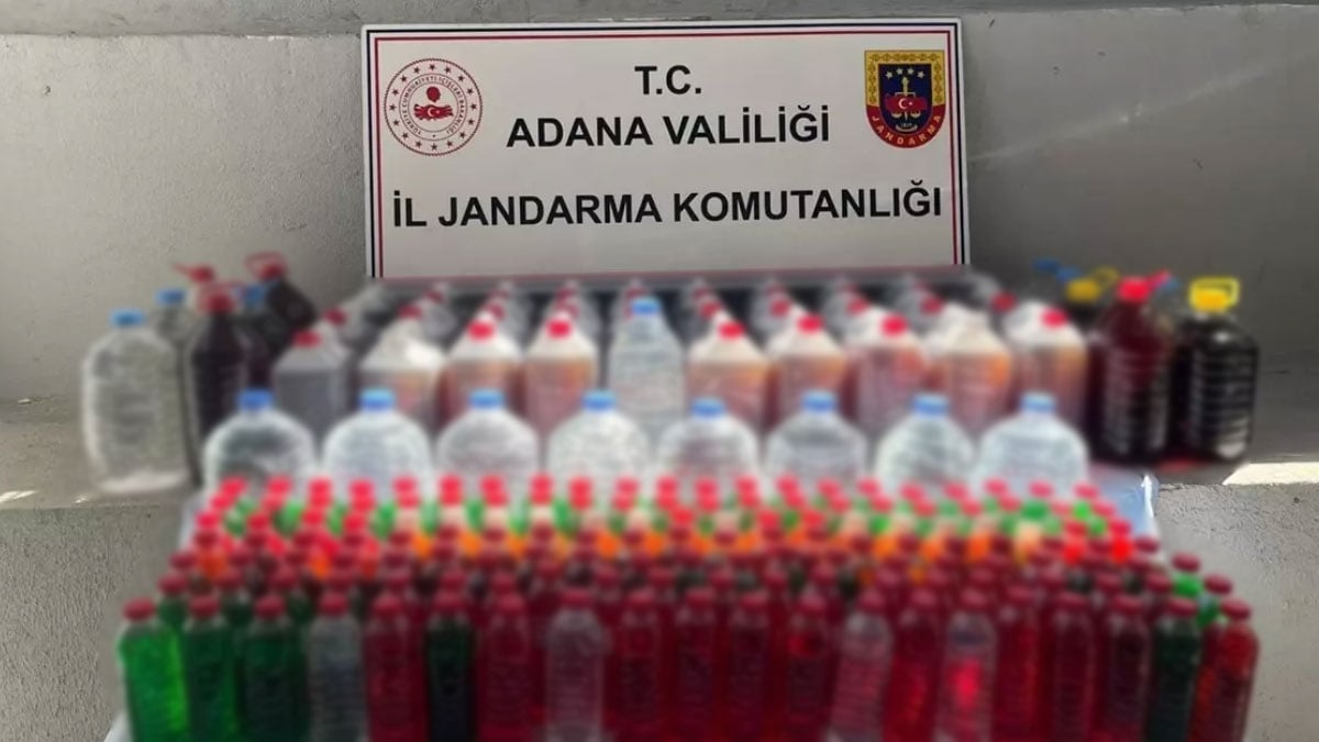Adana'da 500 litre kaçak etil alkol ele geçirildi
