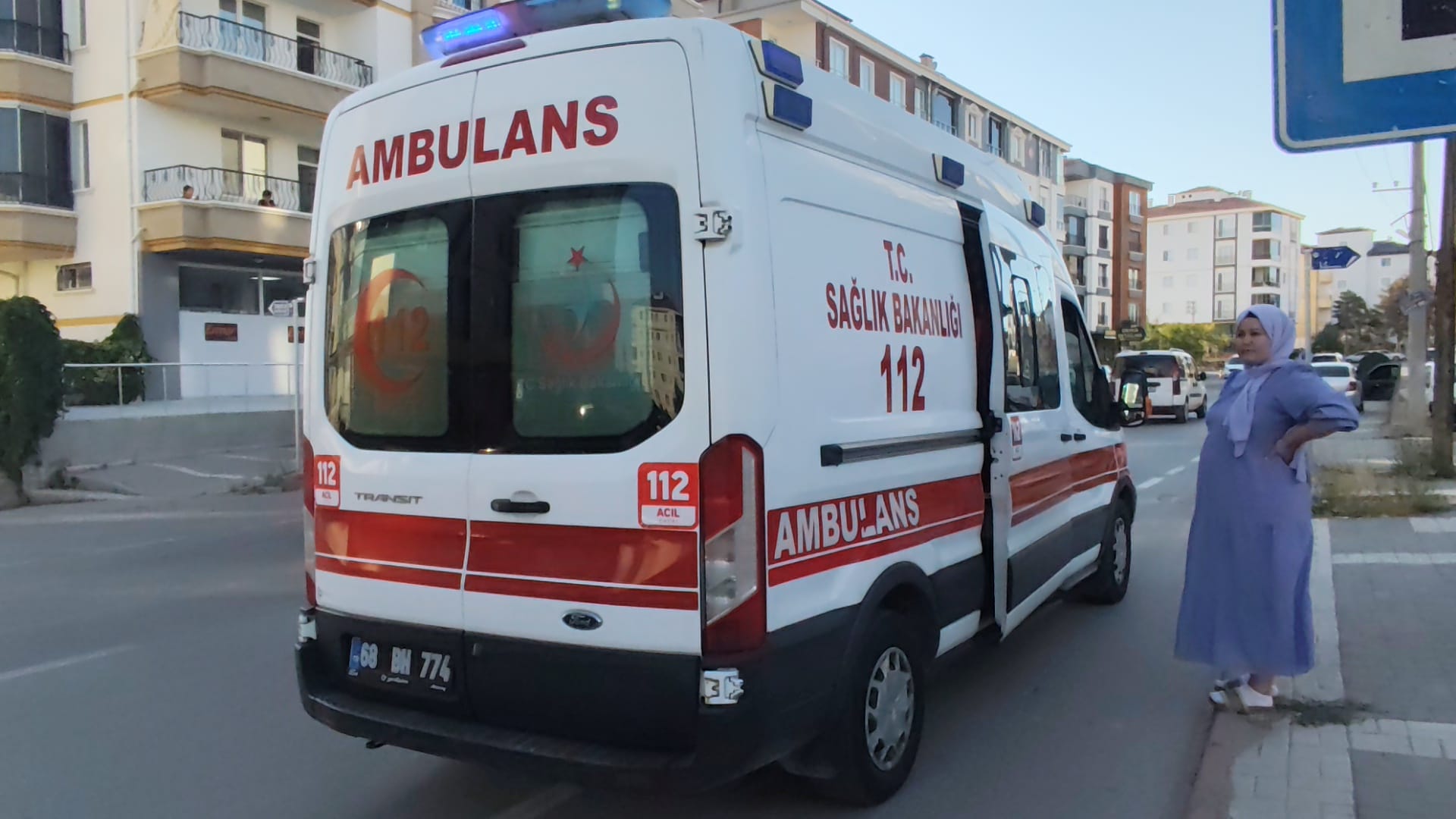 Aksaray’da meydana gelen trafik kazasında motosiklet sürücüsü yaralandı