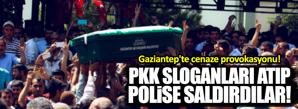 Gaziantep’teki cenaze namazında PKK provokasyonu