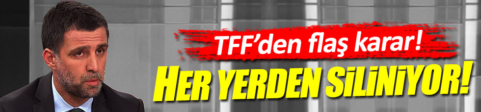 TFF Hakan Şükür'ü Türk futbolundan siliyor