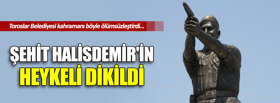 Şehit Ömer Halisdemir'in heykeli dikildi