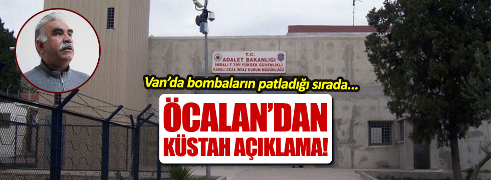 Bebek katili Öcalan'dan küstah açıklama