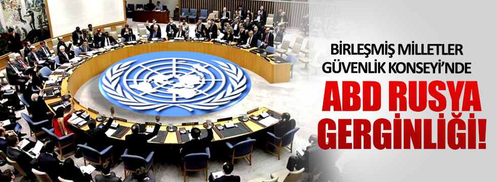 Birleşmiş Milletler Güvenlik Konseyi'nde gerginlik