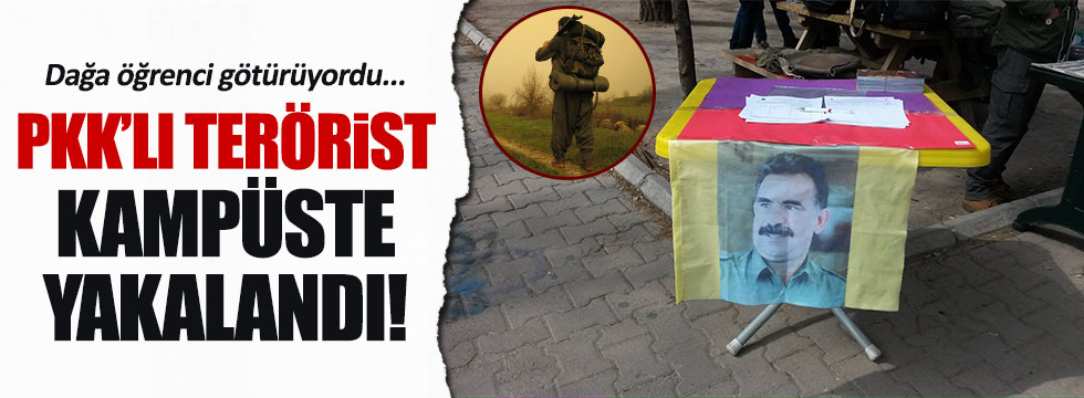 PKK’ya eleman sağlayan terörist kampüste yakalandı