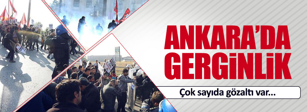 Ankara Garı önünde gerginlik