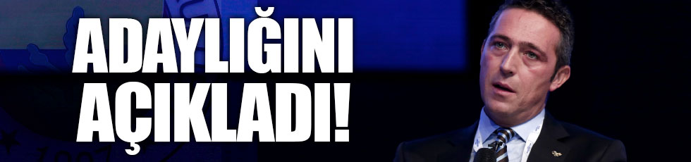 Ali Koç: "Fenerbahçe başkanlığına adaylım"