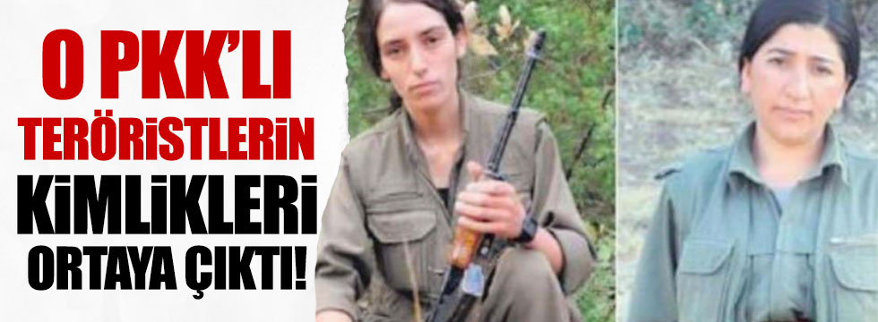 İki kadın terörist PKK’nın sniperleri çıktı