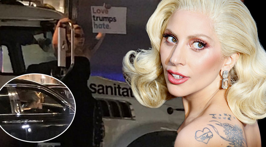 Lady Gaga Trump'ın kapısına gitti!