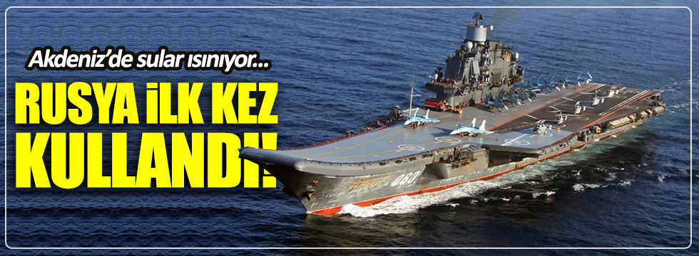 Rusya, uçak gemisi Amiral Kuznetsov'u Akdeniz'e indirdi