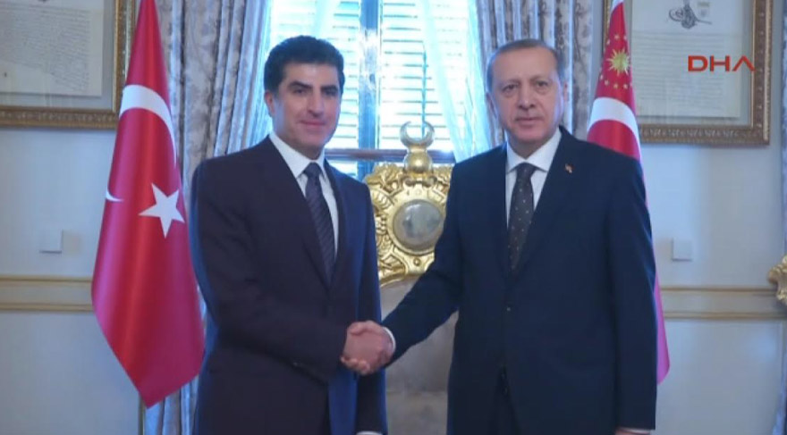 Erdoğan, Barzani’yi kabul etti