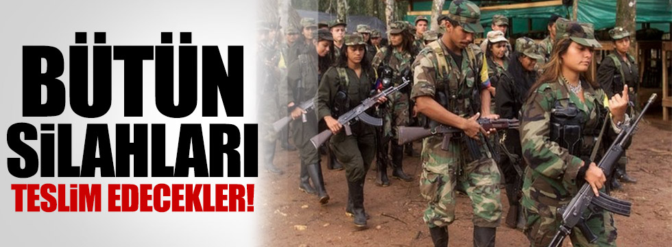 FARC 150 gün içinde tüm silahlarını teslim edecek