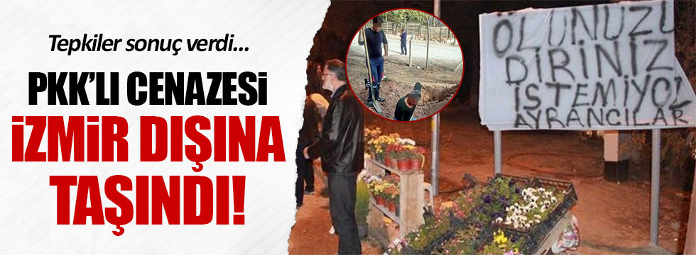 PKK'lı teröristin cenazesi İzmir dışına taşındı