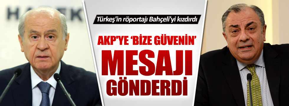 Bahçeli'den AKP'ye "bize güvenin" mesajı
