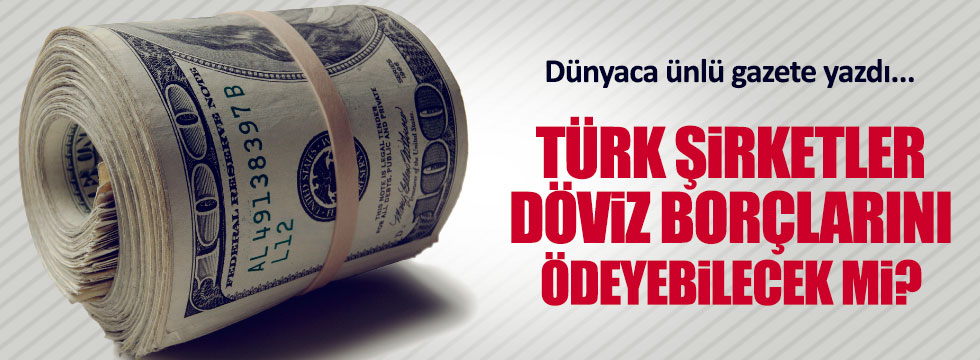 Türk şirketler döviz borçlarını ödeyebilecek mi'