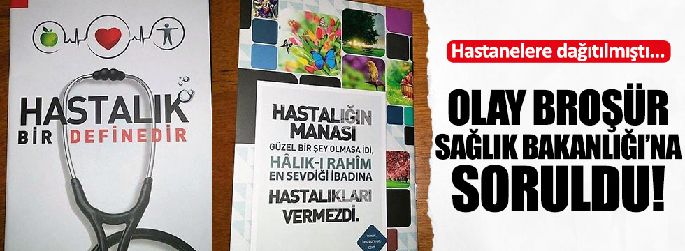 CHP'den Akdağ'a 'broşür' sorusu