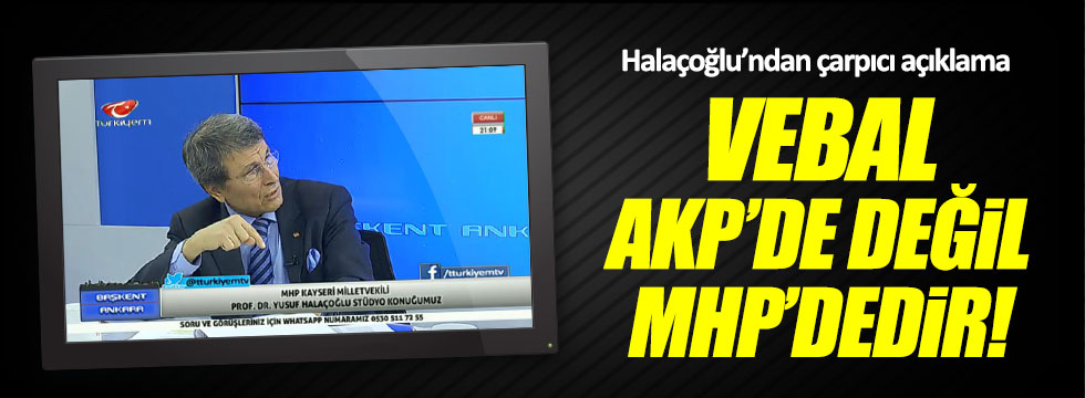 Yusuf Halaçoğlu: Vebal AKP'de değil MHP'dedir