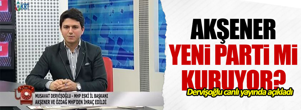 Müsavat Dervişoğlu'ndan 'yeni parti' açıklaması