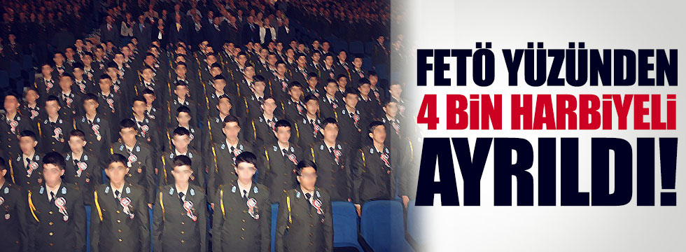 "4 bin 5 subay askeri okulu FETÖ yüzünden bıraktı"