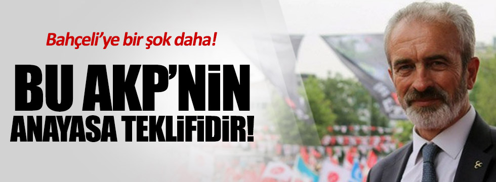 Açba: "Bu AKP'nin anayasa teklifidir"