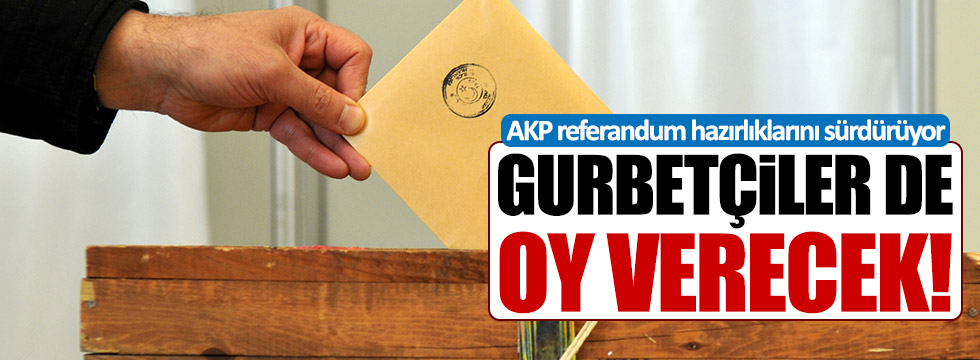 AKP referandum için harekete geçti