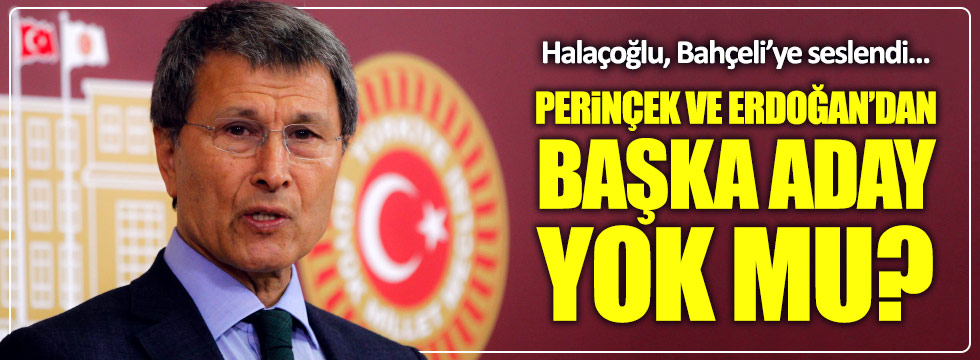 Halaçoğlu: "Perinçek ve Erdoğan'dan başka aday yok mu?"