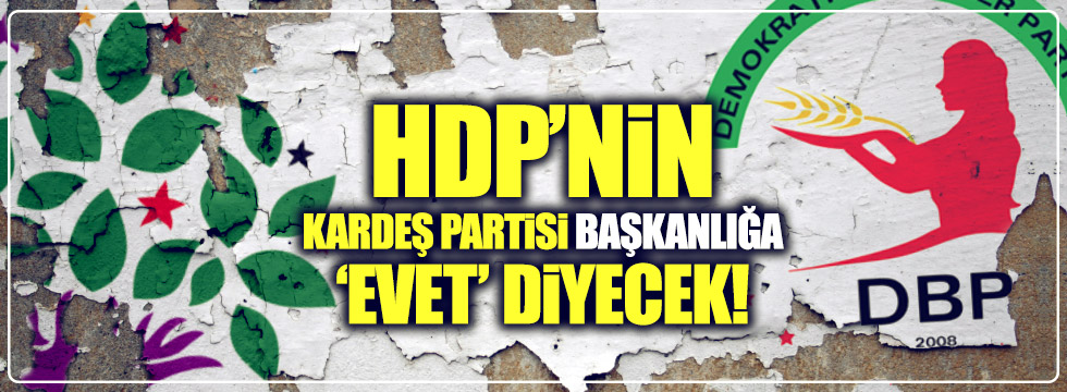 HDP'nin kardeş partisi başkanlığa 'evet' diyecek