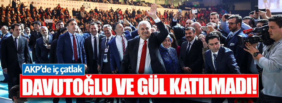 Gül ve Davutoğlu, AKP'nin Anayasa programına katılmadı