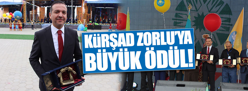 Kürşad Zorlu'ya uluslararası Türksoy Basın ödülü