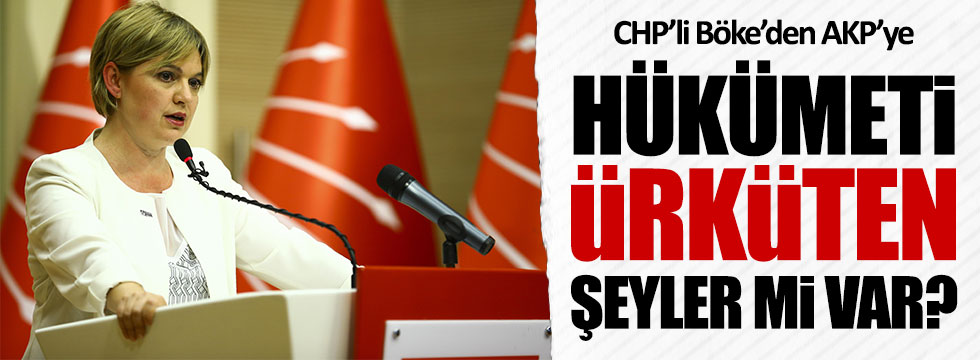 CHP'li Böke: Hükümeti ürküten bir şey mi var?
