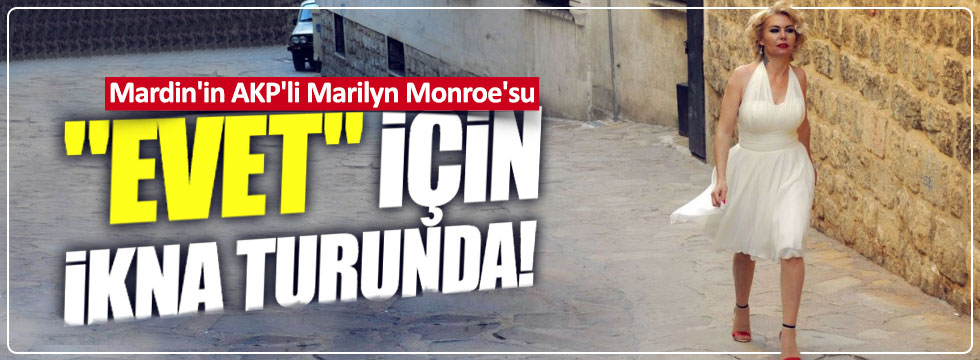 AKP'li Marilyn Monroe, "Evet" için ikna turunda!