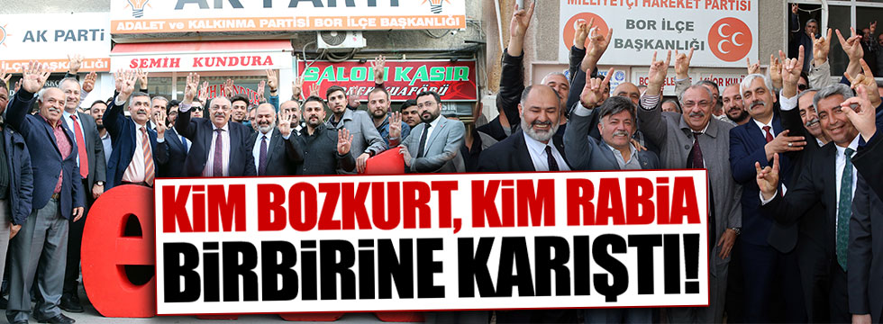 Türkeş'in rabia ve bozkurtlu fotoğraflarına tepki yağıyor
