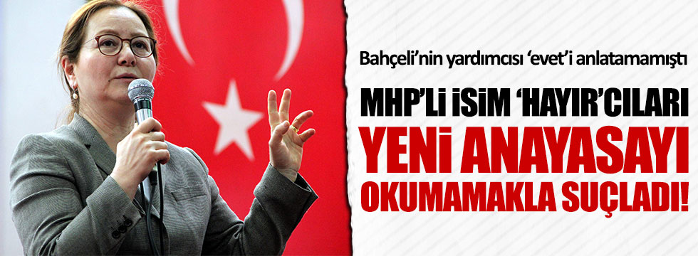 MHP'li Demirel: 'Hayır'cılar yeni Anayasayı okumamış