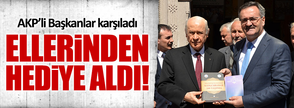AKP'li Başkandan Bahçeli'ye hediye