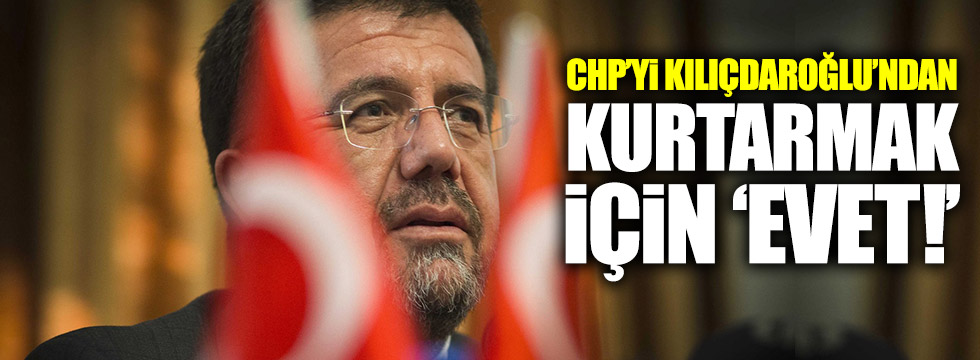 Zeybekci: CHP'yi Kılıçdaroğlu'ndan kurtarmak için 'Evet'!