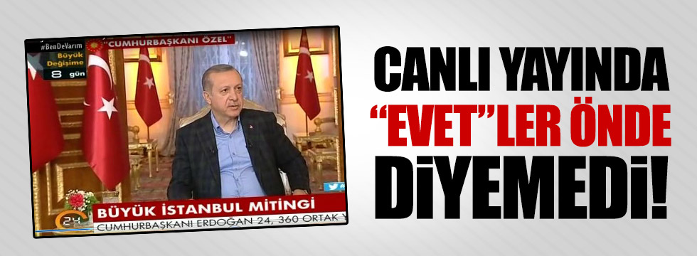 Erdoğan: "Yani şuanda bir oran olarak, oran zikretmeyeyim"