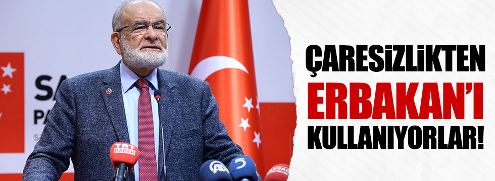 Karamollaoğlu: Erbakan'ı kullanmaları çaresizlikten!