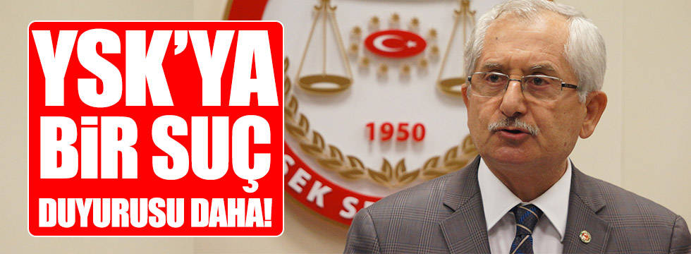 İstanbul Barosu'ndan YSK Başkanı hakkında suç duyurusu!