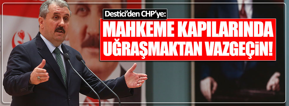 Destici'den YSK kararını yargıya taşıyan CHP'ye tepki